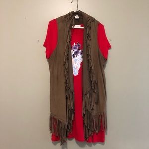 Suede vest